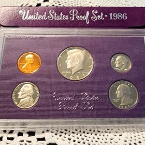1986 United States Proof Coin Set